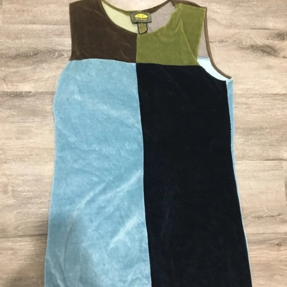 Vintage free people colorblocked dress